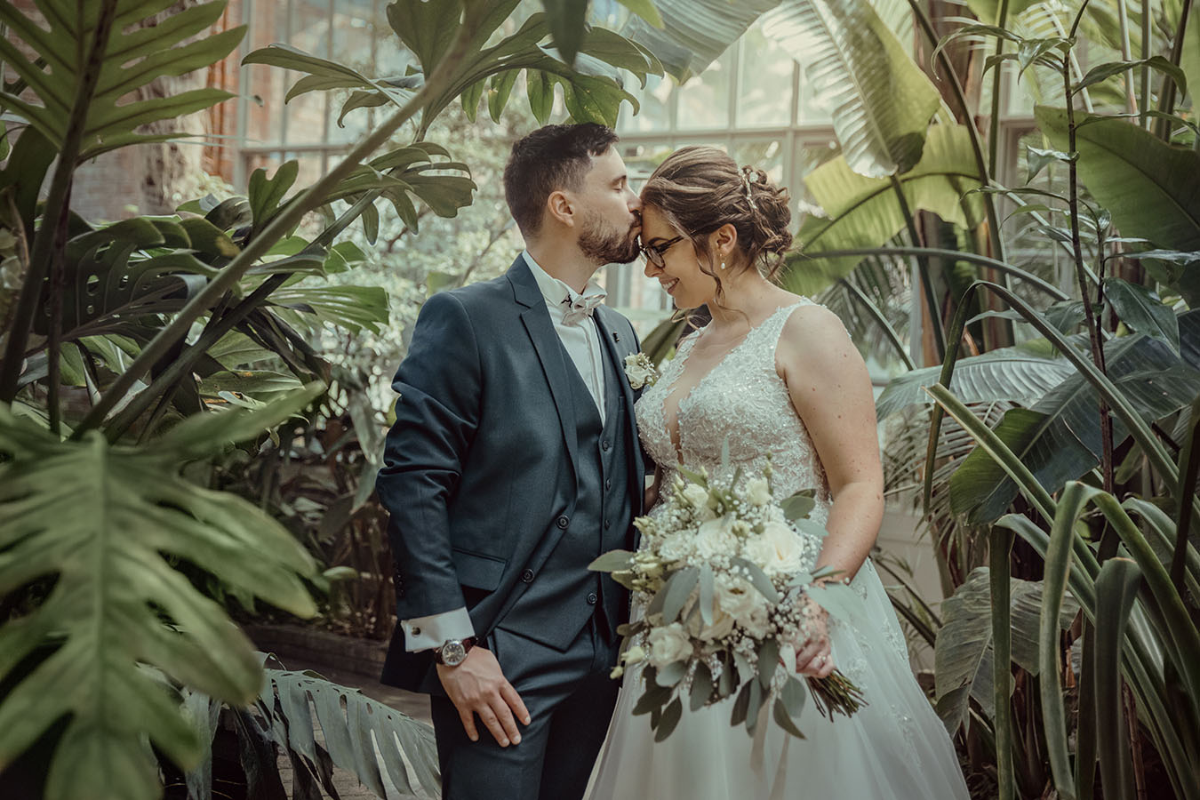 photo de mariage jardin botanique metz